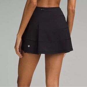 Lululemon Black Pace Rival Mid-Rise Skirt - Regular Length